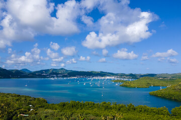 Fototapeta na wymiar Bay of Le Marin, Martinique, French Antilles