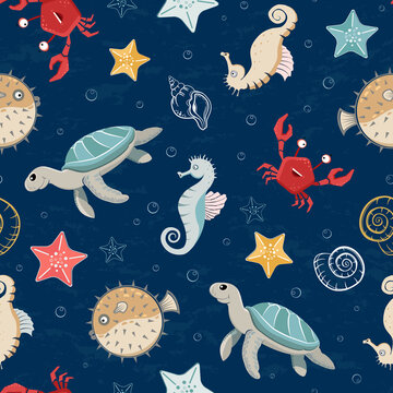 Ocean life pattern