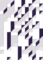 Implementation of Edward Zajec’s “Il Cubo” from 1971. Essentially a Truchet tile set of 8 tiles and rules for placement art illustration