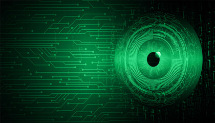 eye cyber circuit future technology concept background