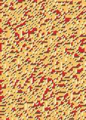 Implementation of Edward Zajec’s “Il Cubo” from 1971. Essentially a Truchet tile set of 8 tiles and rules for placement art illustration