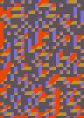 Implementation of Edward Zajec’s “Il Cubo” from 1971. Essentially a Truchet tile set of 8 tiles and rules for placement art illustration