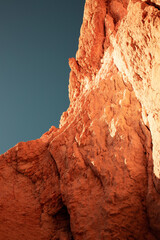 cliff and mountain with blue sky sunset sunrise ocean sea beach