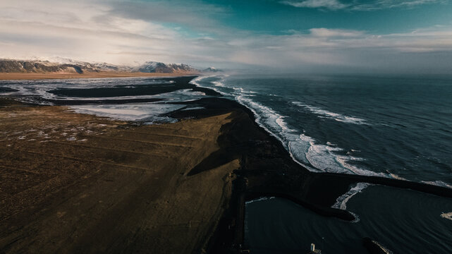 Black Beach in Iceland