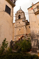 Fototapeta premium Carpinone, Molise- antico borgo medievale con castello