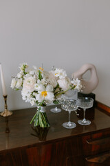 bouquet of white flowers