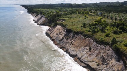 Miri, Sarawak Malaysia - May 2, 2022: The Landmark and Tourist Attraction areas of the of Miri City, with its famous beaches, rivers, city and scenic surroundings