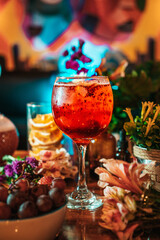 Cocktails floreados