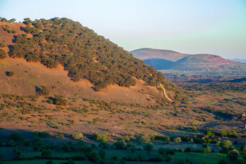 View of inactive Kula Volcano, country of Turkey