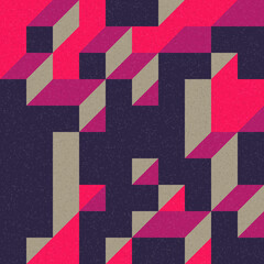 Implementation of Edward Zajec’s “Il Cubo” from 1971. Essentially a Truchet tile set of 8 tiles and rules for placement art illustration