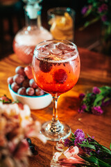 Cocktails floreados