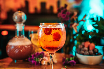 Cocktails floreados