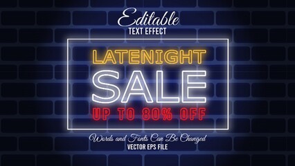 Late editable text effect