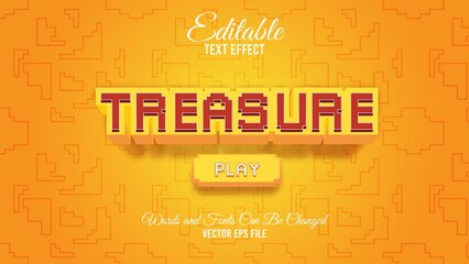 Treasure editable text effect