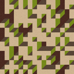 Implementation of Edward Zajec’s “Il Cubo” from 1971. Essentially a Truchet tile set of 8 tiles and rules for placement art illustration