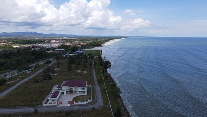 Miri, Sarawak Malaysia - May 2, 2022: The Landmark and Tourist Attraction areas of the of Miri...