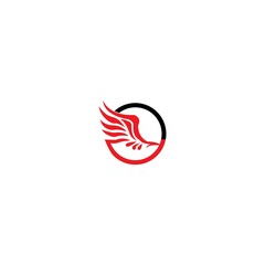wing logo template vector icon illustration