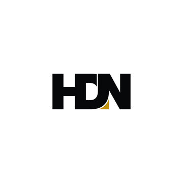 HDN letter monogram logo design vector