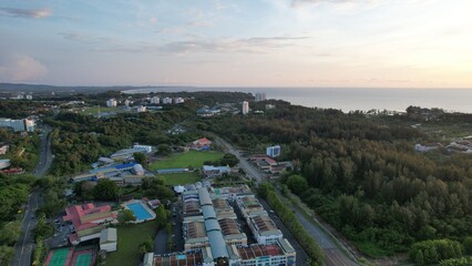 Miri, Sarawak Malaysia - May 2, 2022: The Landmark and Tourist Attraction areas of the of Miri...