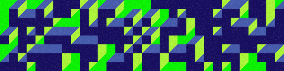 Implementation of Edward Zajec’s “Il Cubo” from 1971. Essentially a Truchet tile set of 8 tiles and rules for placement art illustration