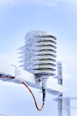 winter phenomena at the weather station