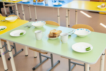 Lunch at a kindergarten in Russia.