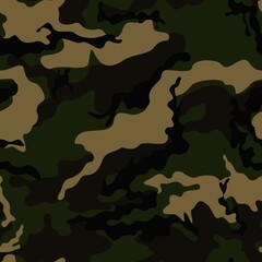 
Military army pattern camouflage, green background vector seamless texture, wallpaper.