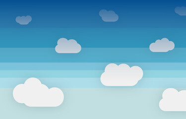 blue sky with clouds