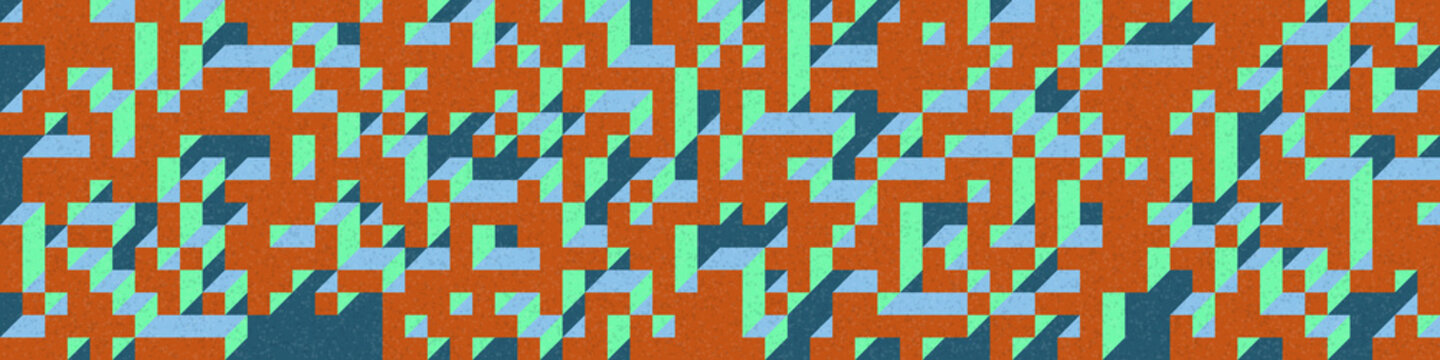Implementation of Edward Zajec&rsquo;s &ldquo;Il Cubo&rdquo; from 1971. Essentially a Truchet tile set of 8 tiles and rules for placement art illustration