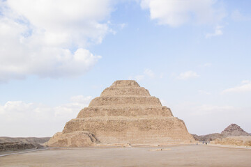 The Pyramid of Djoser (or Djeser and Zoser), or Step Pyramid in the Saqqara necropolis, Egypt