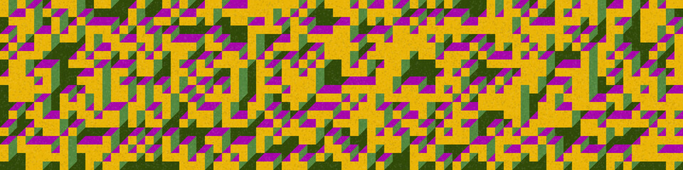 Implementation of Edward Zajec’s “Il Cubo” from 1971. Essentially a Truchet tile set of 8 tiles and rules for placement art illustration