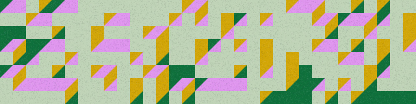 Implementation of Edward Zajec&rsquo;s &ldquo;Il Cubo&rdquo; from 1971. Essentially a Truchet tile set of 8 tiles and rules for placement art illustration