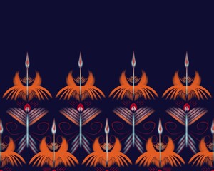 Ikat art pattern Native American African Asian Clothing Prints Abstract Background