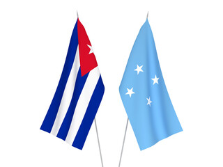 Cuba and Federated States of Micronesia flags
