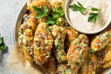 Homemade Fried Parmesan Chicken Wings