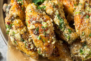 Homemade Fried Parmesan Chicken Wings