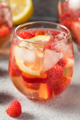 Boozy Refreshing Rose Wine Sangria