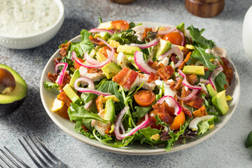 Homemade Healthy Green Goddess Cobb Salad