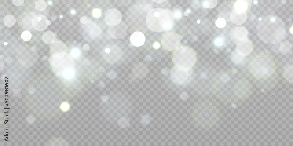 Aufkleber Shiny glare light effects with colorful shimmer. Beautiful glare effect with bokeh. Shining abstract background. Vector illustration