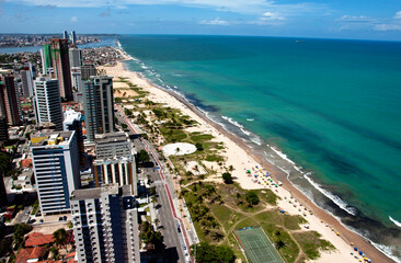  VISTA AEREA-RECIFE-PE - Vista aérea das praias de Boa Viagem e Pina. Foto: Ormuzd Alves