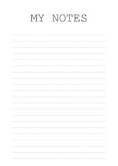 My Notes Planner Templates.