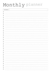 Monthly Planner Templates.