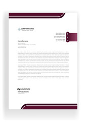 Professional modern letterhead template design