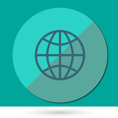 earth globe button