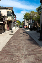 Pedestrian space in the tourist-historical center of St. Augustine.
