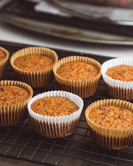 Carrot cupcake without frosting