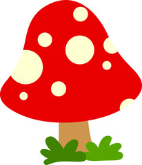 Mushroom vector clipart