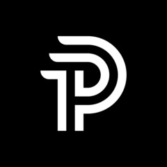 Letter PD monogram logo design