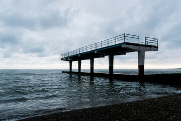 Obraz premium pier on the beach