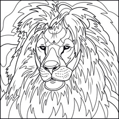 Lion coloring